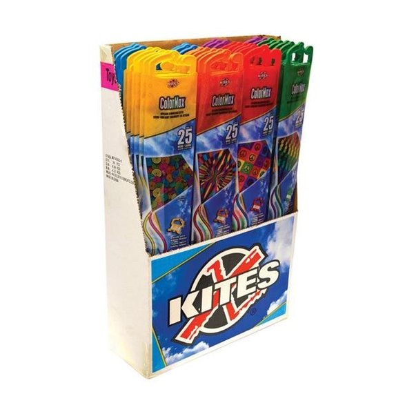 X Kites X Kites 9010646 ColorMax Nylon Kites; Pack of 36 9010646